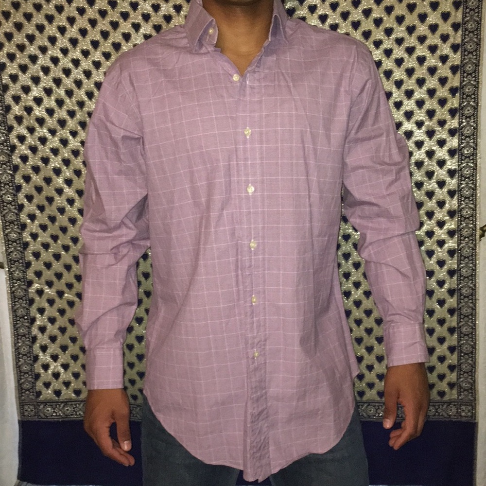 Purple button up dress shirt
